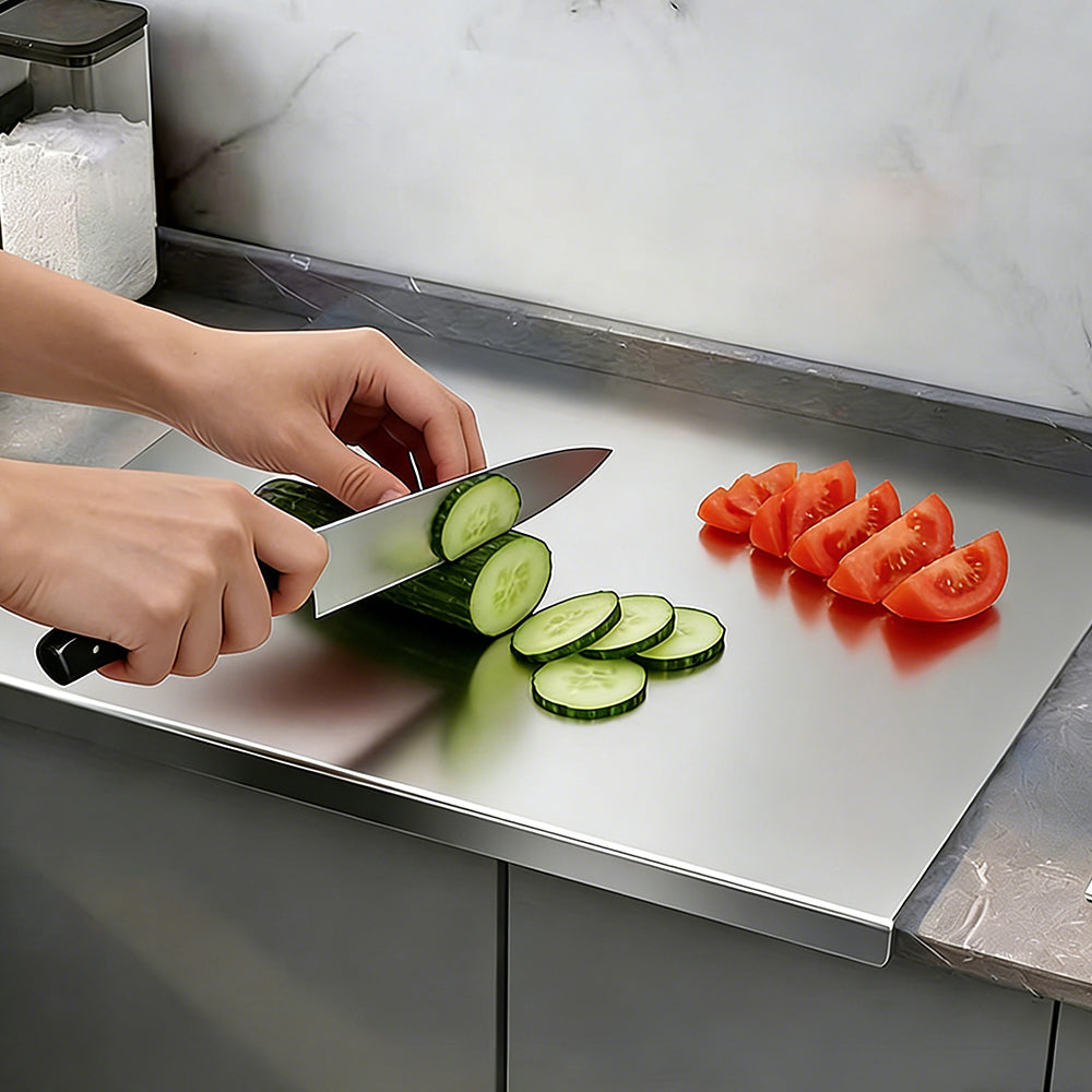 Stainless Steel Cutting Boards for Kitchen, Kneading Cutting Board Mats, Metal Cutting Board for Meat, Fruits, Vegetables, Bread, and Baking Small Cutting Boards
