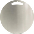 304 stainless steel cutting board mat, heavy-duty solid round double-sided metal chopping board. Non-stick, dishwasher safe. For meat, vegetables, bread, dough kneading