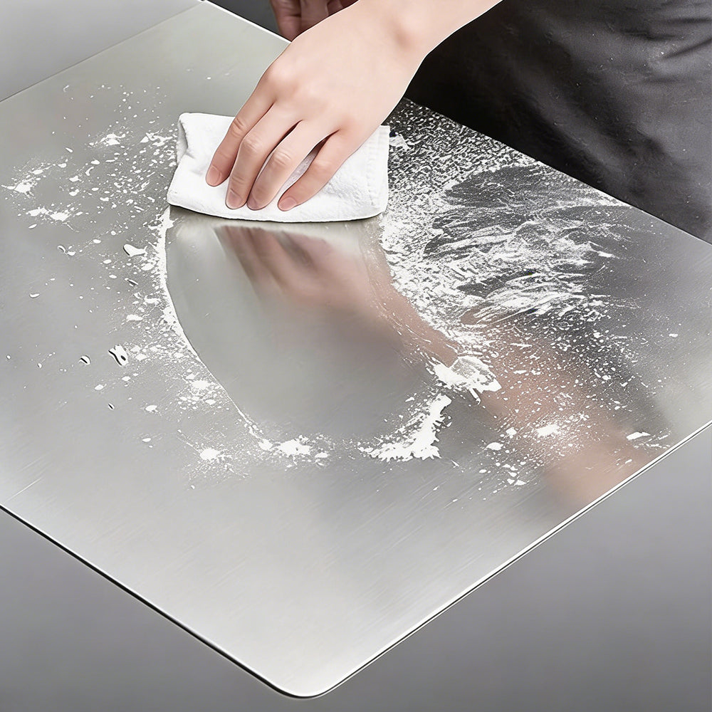 Stainless Steel Cutting Boards for Kitchen, Kneading Cutting Board Mats, Metal Cutting Board for Meat, Fruits, Vegetables, Bread, and Baking Small Cutting Boards